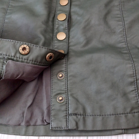 Free People Vegan Leather Mini Skirt - Picture 5 of 10